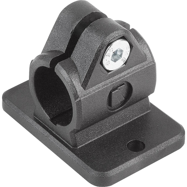 Kipp Tube Clamp With Flange M=80 G=50 L=62, 5 Thermoplastic, For Rnd. Tubes, Comp:Steel, A=30 K0479.30 - main